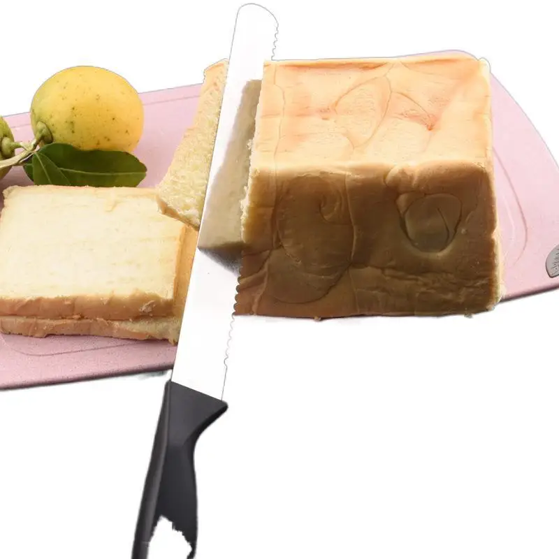 10/12 Inch Best Serrated Bread Knife Cake Cutting Knife Long Baguette Cutter Stainless Steel Loaf/Bread Slicer/Slicing