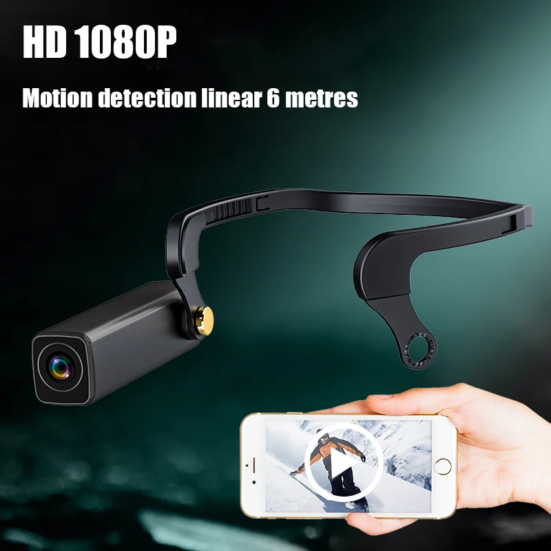 A33 Black Small Body Head Mounted Digital WiFi Camera 1080P Cam Video Camcorder Night Vision Motion Detection Wireless Cam