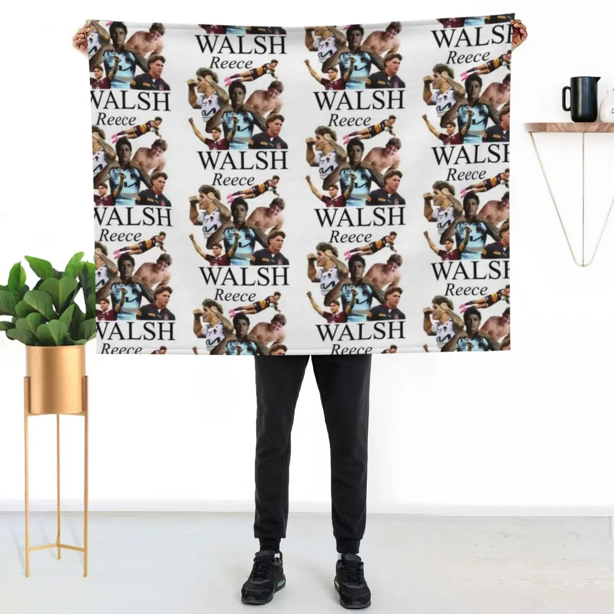 Reece Walsh collage Throw Blanket Fashion Sofas Hair Decorative Beds Softest Decorative Sofas Cute Blankets