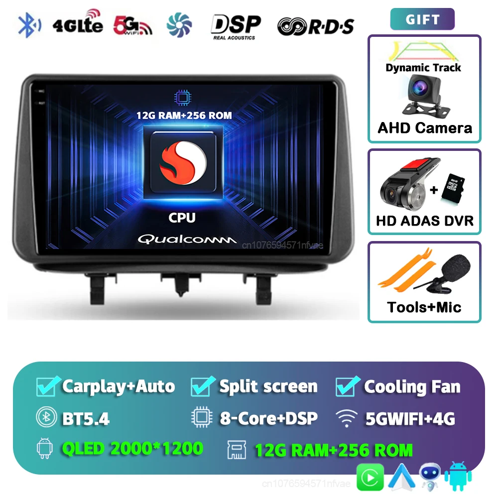 Android 15 Voor Opel Meriva B 2009-2014 2 K QLED Android Autoradio Multimedia Video Player BT AI Voice CarPlay 4G Stereo Head Unit