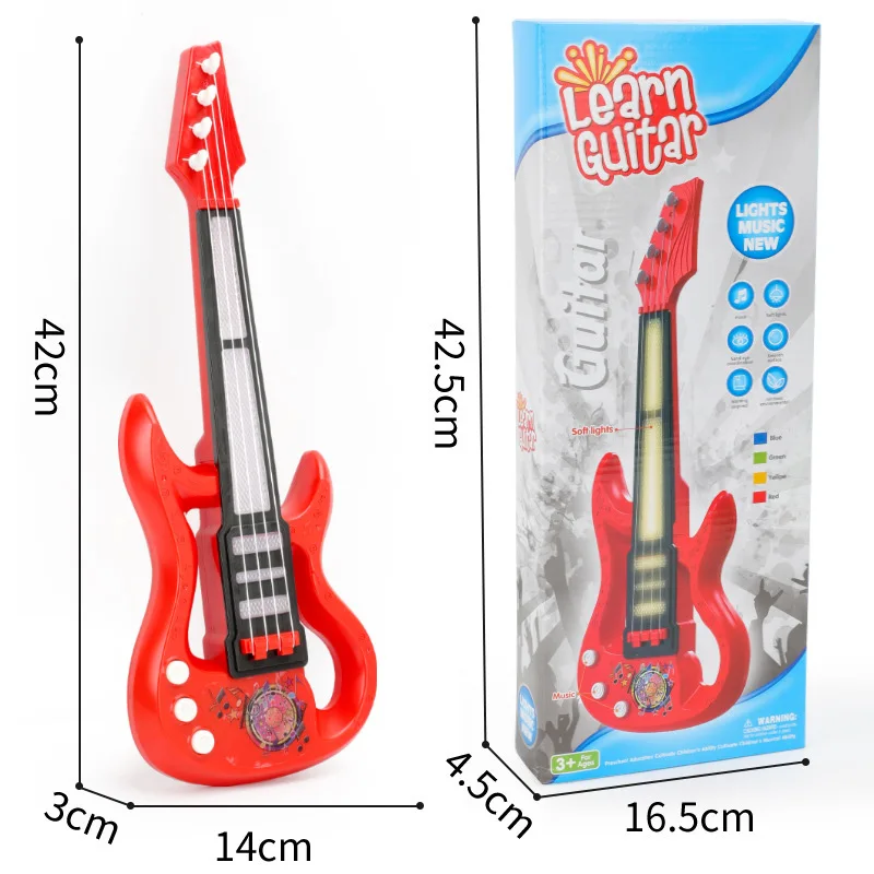 Mini Kinder gitarre 4-saitige Ukulele E-Piano Musik instrument Gehirn training pädagogisches Spielzeug Geburtstags geschenk Mädchen Junge