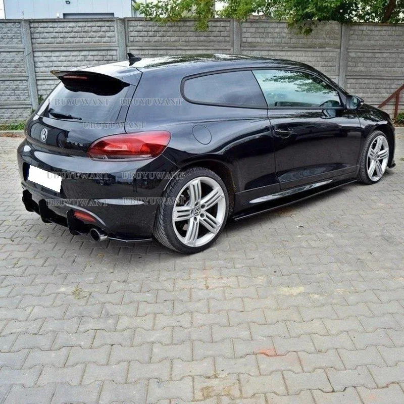 For Volkswagen Scirocco Standard Coupe Gloss Black Rear Roof Spoiler Lip Tail ABS Material 2009-2019 （Only For R and R-Line）