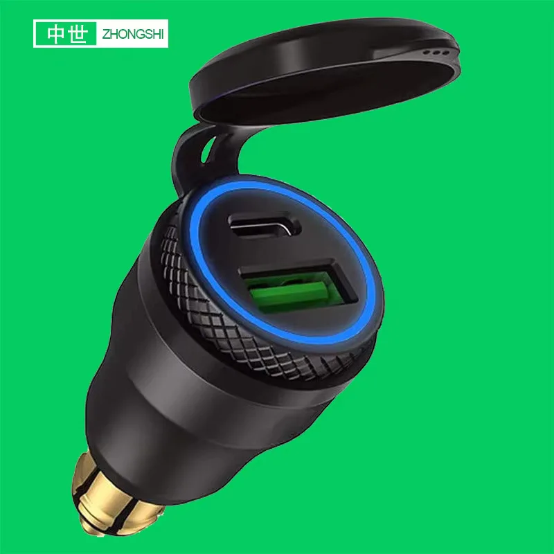 

USB Ducati Car Phone Charger PD3.0 Fast USB3.0 Type C Connector For European Regulation Motorcycle 12V 24V