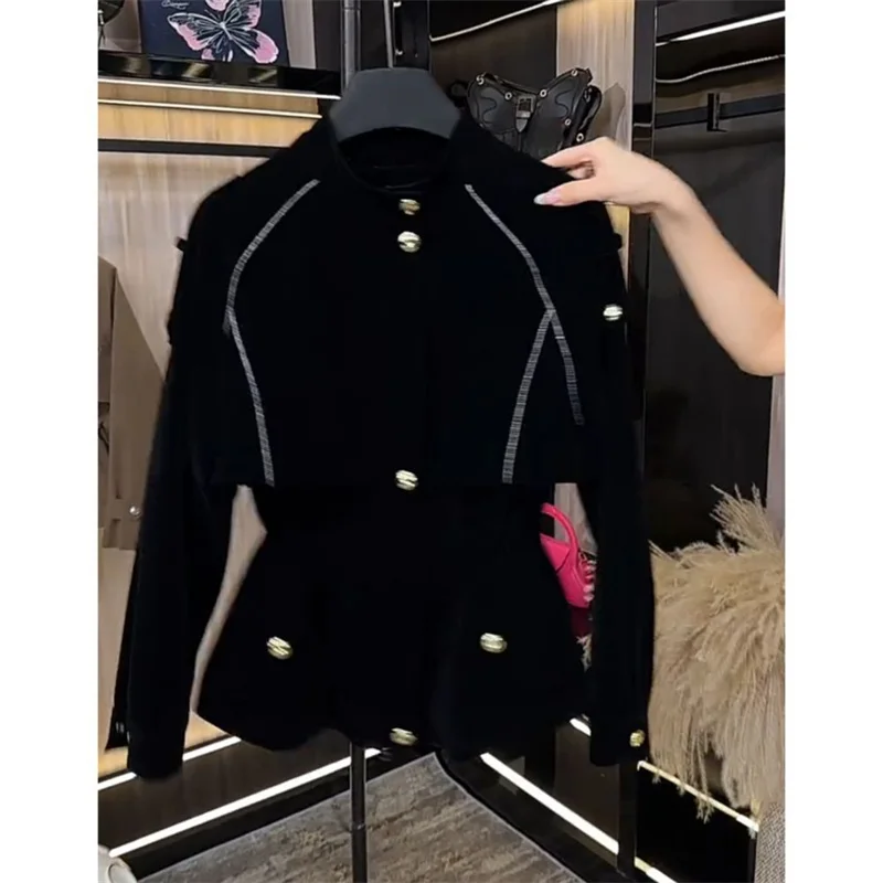 Women's Jacket Fashion Temperament Stand-up Collar Loose Long-sleeved Jacket Women's Autumn 2025 new High-grade Joker Jacket