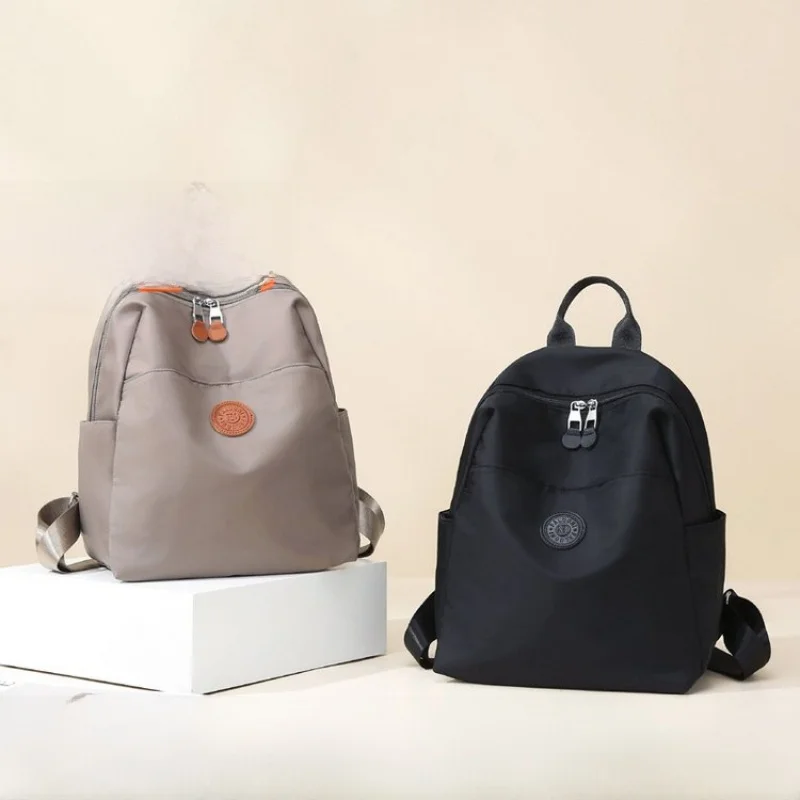 Elegant Lightweight Oxford Cloth Backpack Casual Travel Women's Bag Double Shoulder Commuter Pack Fashionable Student Model