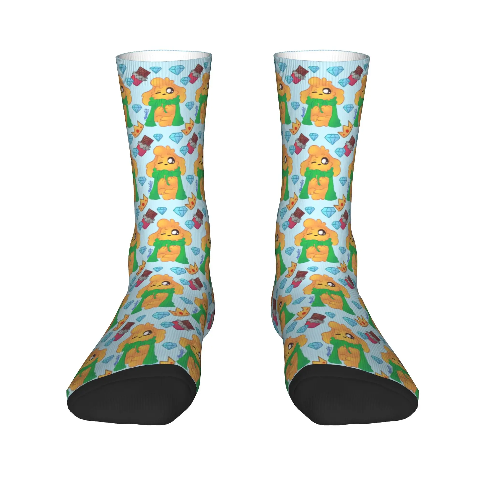 Men Socks Kawaill Compadretes Mikecracked  Stockings Anti Sweat Warm Soft Socks Autumn Elegant Printed Climbing Socks