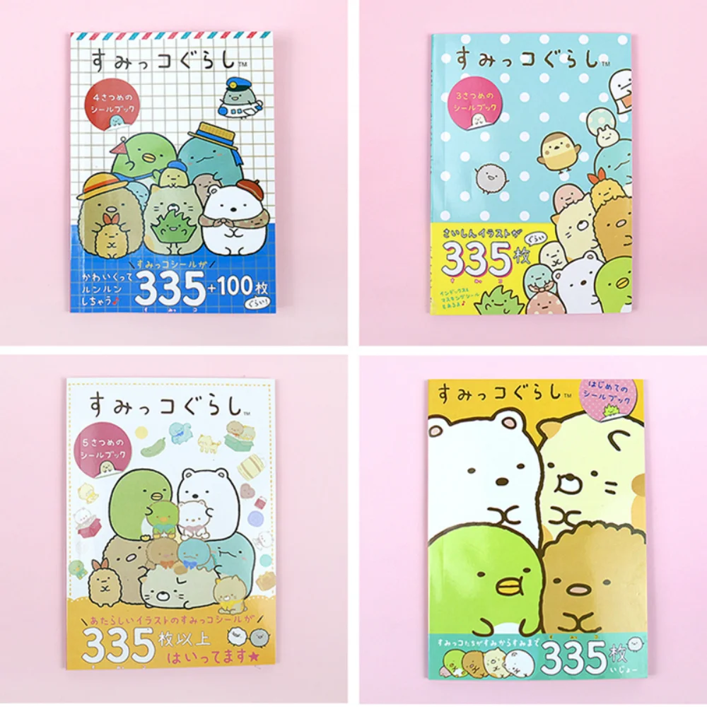 335 قطعة/الحزمة Kawaii Sumikkogurashi الكرتون ملصق طالب زجاجة ماء القرطاسية ملصقات الزخرفية الفتيات هدايا أعياد الميلاد