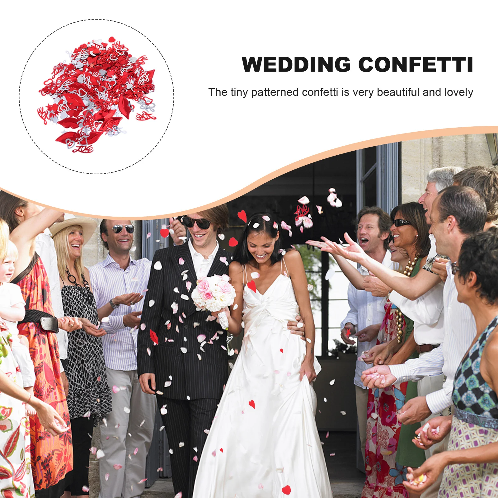 

1 Bag Heart Star Red Lip Confetti Premium Lightweight Party Decorations for Wedding Events Valentine's Day Crafted Stylish Fun