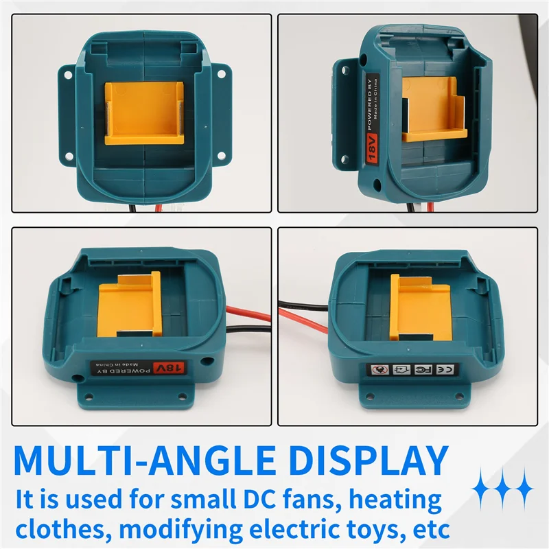 Classy-2Pcs Battery Adapter Converter Battery Converter Adapter For  18V Li- Battery With 14 Awg Wires