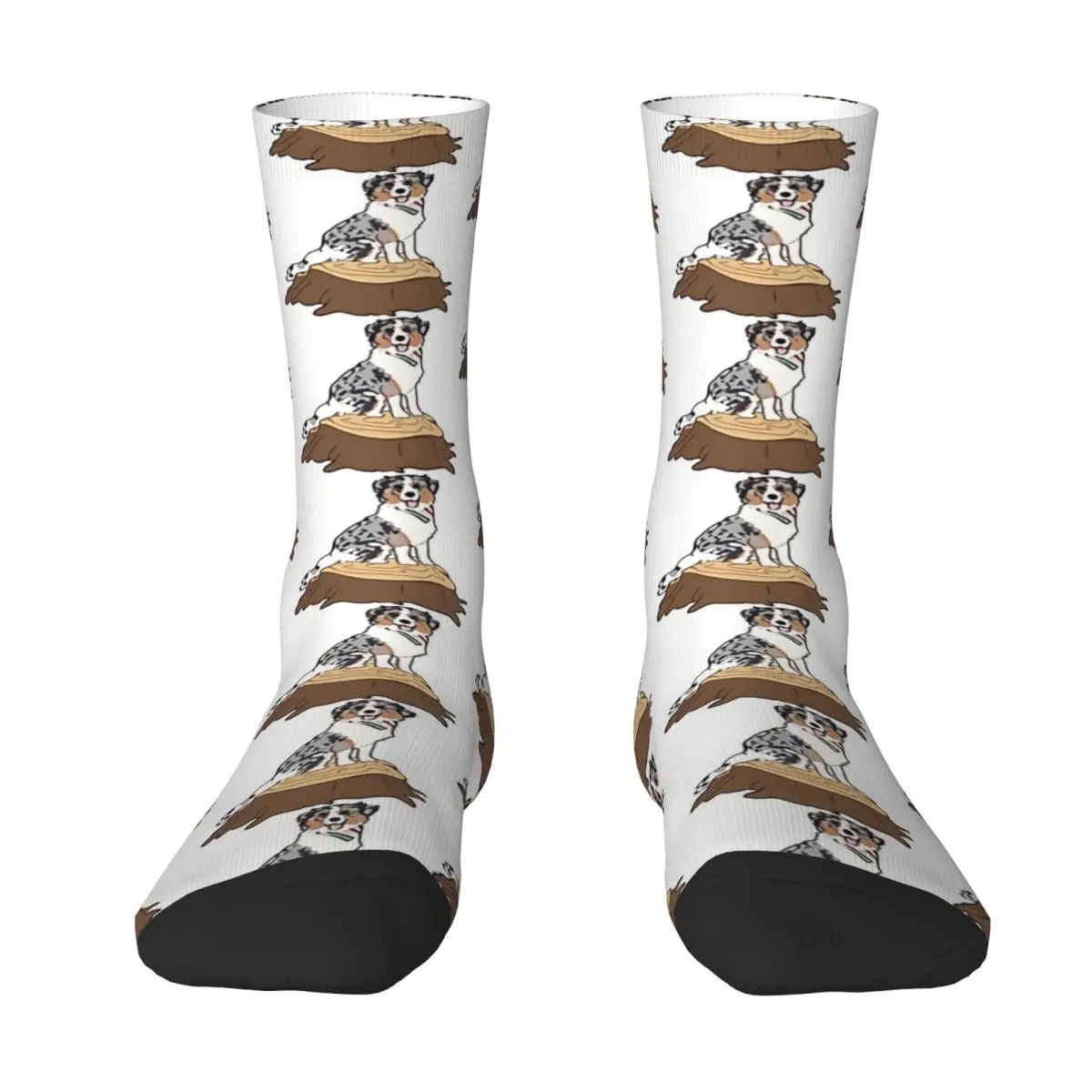 Border Collie Wood Dog Men Women Socks Windproof Novelty Spring Summer Autumn Winter Stockings Gift