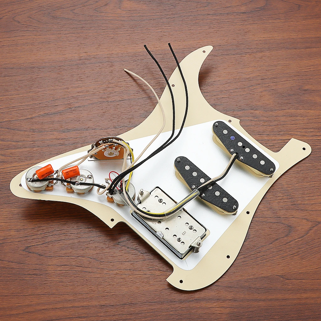 Guitar Prewired Pickguard SSH Loaded Pickguard with Single Coil Pickup Humbucker Pickups for Strat Electric Guitar Parts