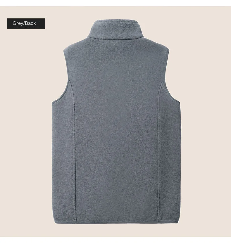 Herbst mode plus Größe männlich warme Weste Fleece Weste Herren Lamm Kaschmir warm ärmellosen Mantel Männer Marke Kleidung Winter weste – Detail 16