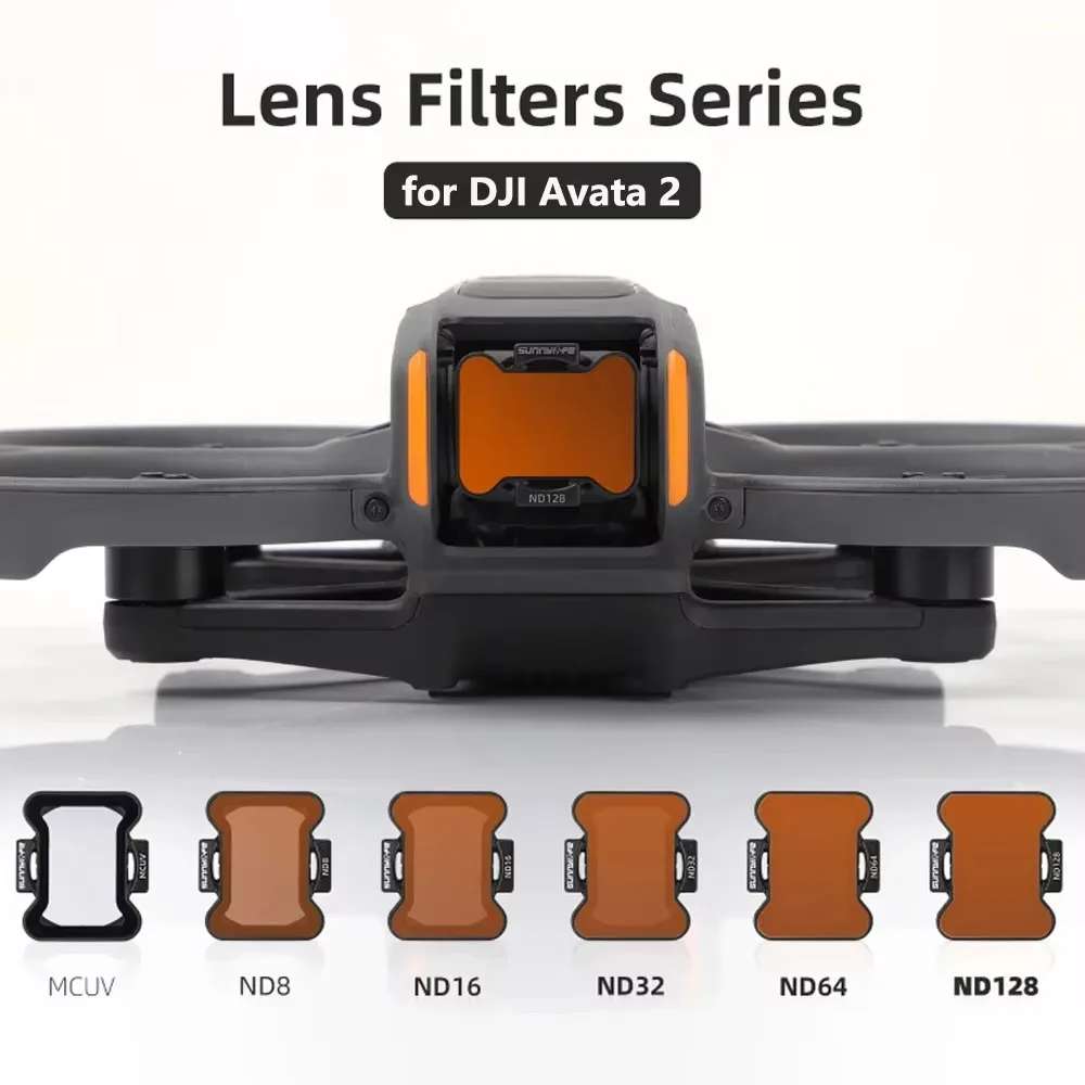 

ND Lens Filter for DJI Avata 2 Optical Glass Lenses Filter Set ND8 ND16 ND32 ND64 ND128 MCUV Gimbal Drone Camera Accessories