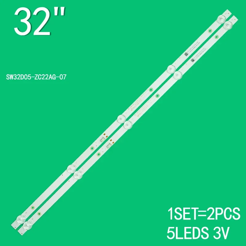 

2pcs 550mm 3V2W Led Tv Backlights Strip For Skyworth 32inch SW32D05-ZC22AG-07 303SW320039 TH-32GS490 TH-32GS500DX