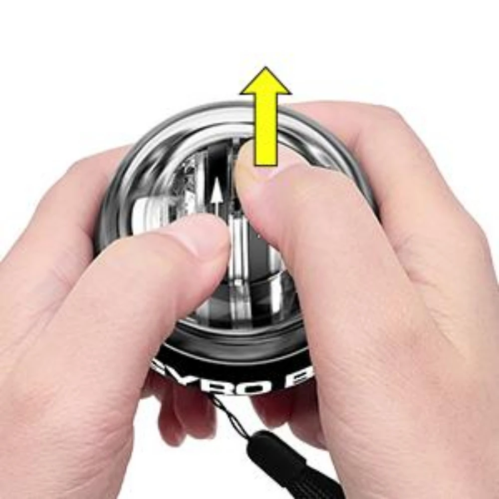 Gyro-Ball Handball Gyroskop mit Auto-Start für Handgelenk- und Unterarmtraining, Power-Ball zur Muskelstärkung mit 5-Farben-LED – Detail 8