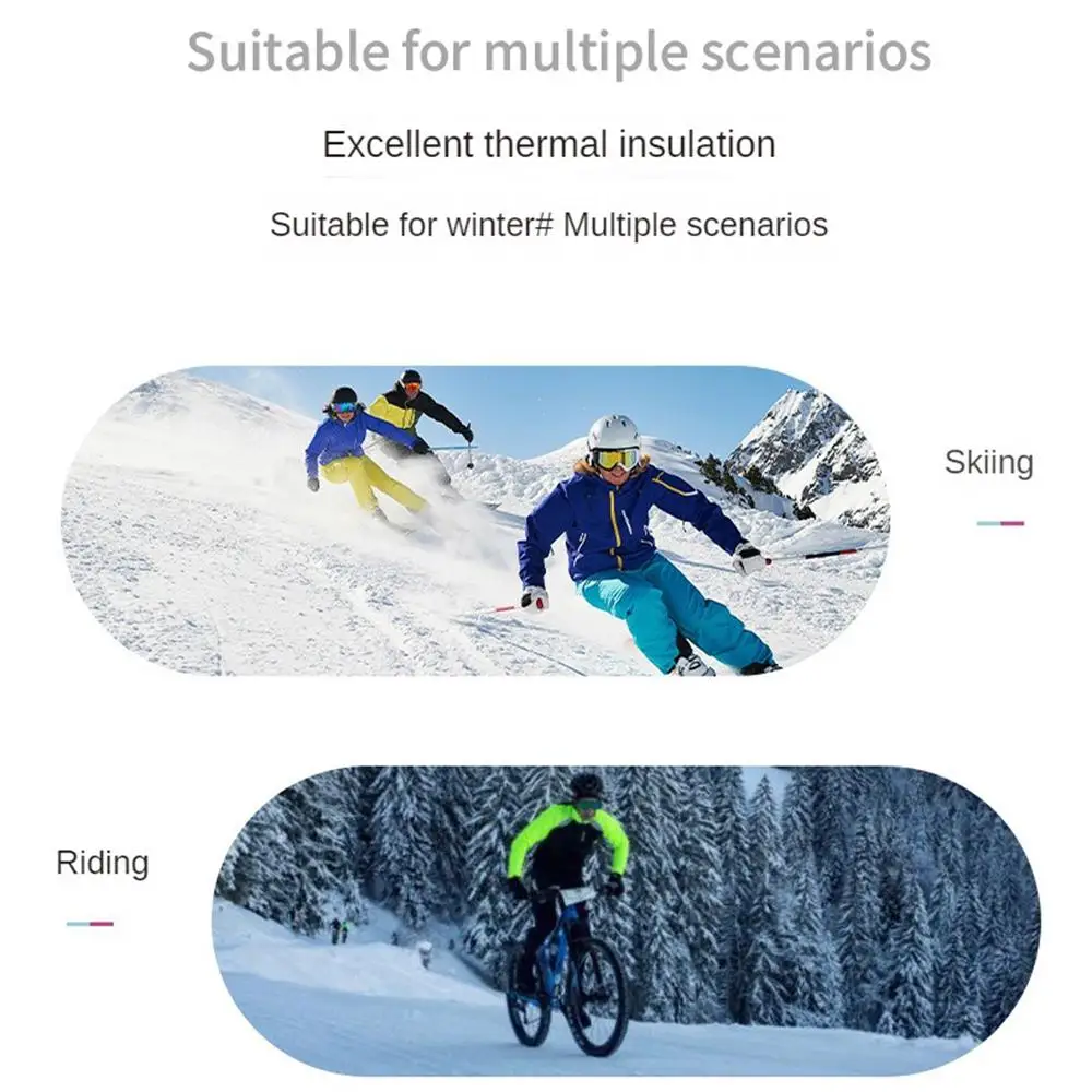 Luvas anticongelantes à prova de vento, luvas ao ar livre, engrossar mais veludo, manter aquecido, os novos suprimentos de esqui, outono e inverno