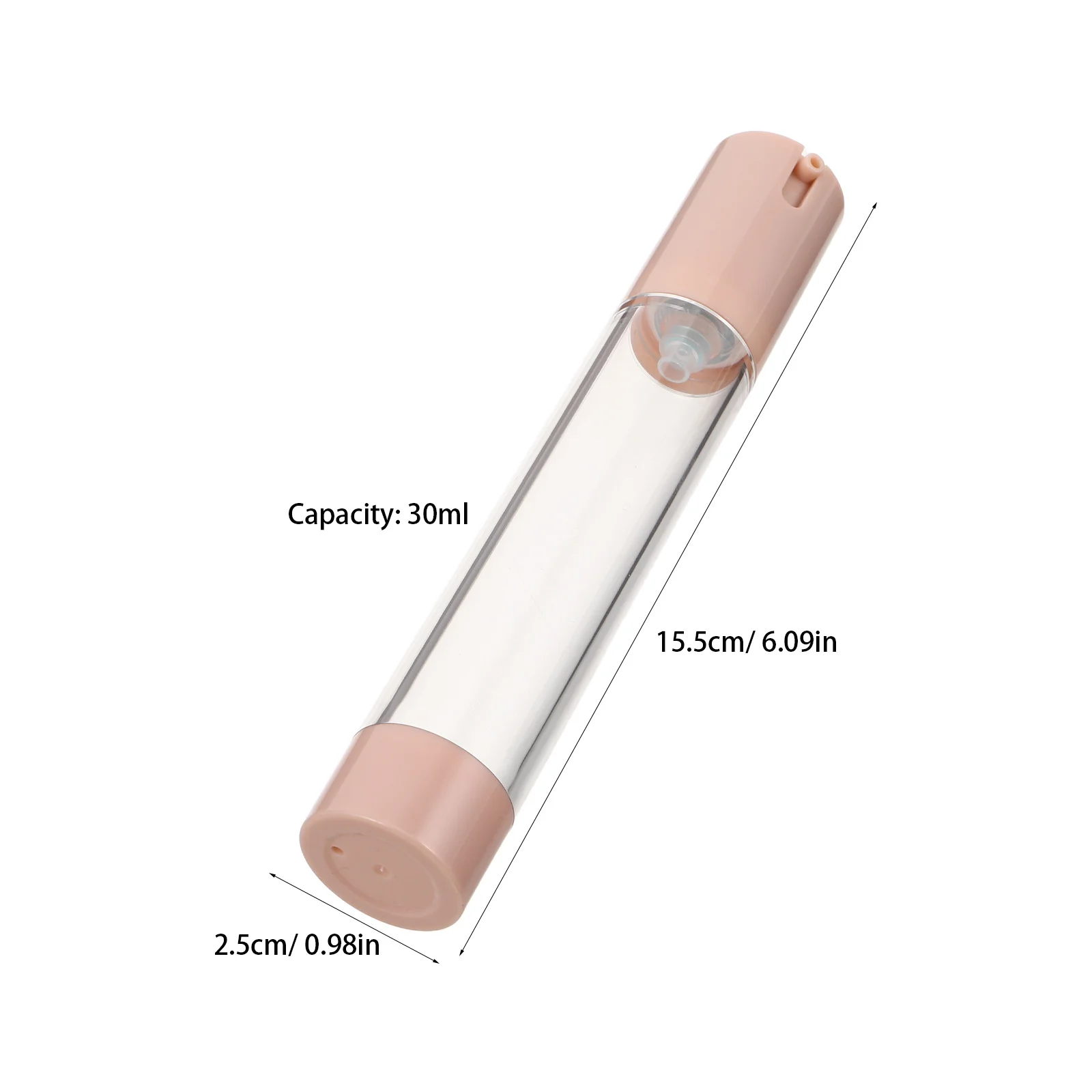 3 個の旅行用エアレスポンプボトル小型ポータブル真空ローションクリーム容器詰め替え可能漏れ防止キャンプ用