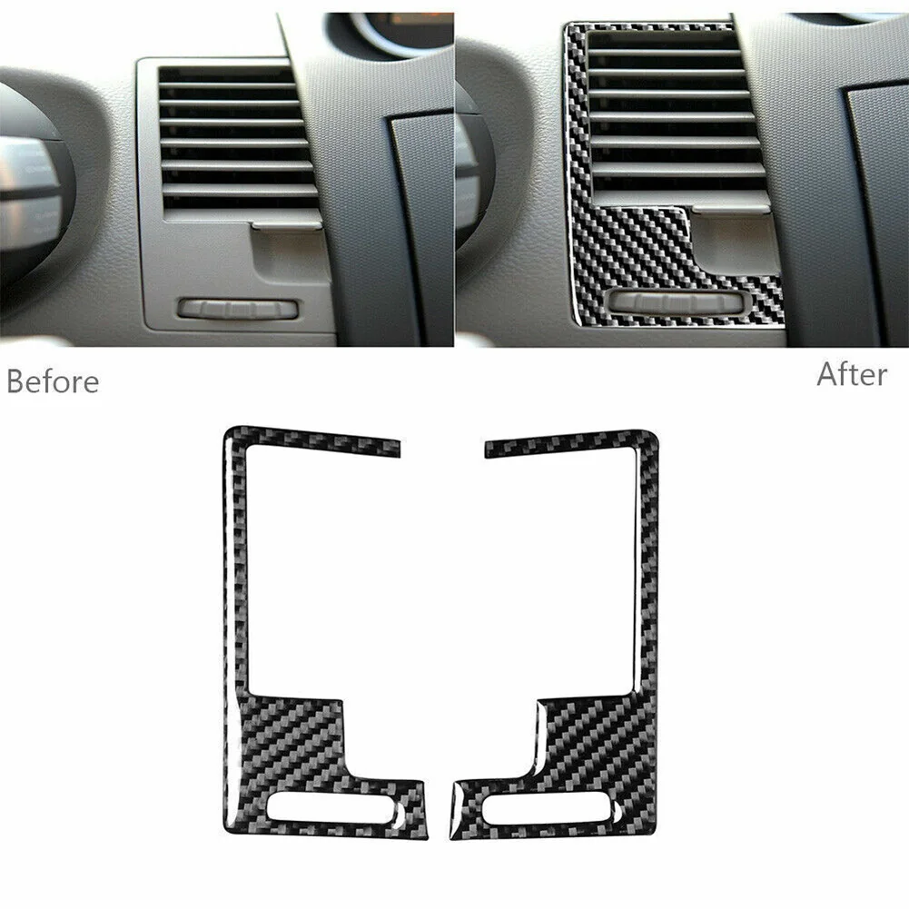 Carbon Fiber Styled Interior Trim Cover Pair for Nissan For 350Z Model Years 2003 2004 2005 2006 2007 2008 2009 Dashboard Use