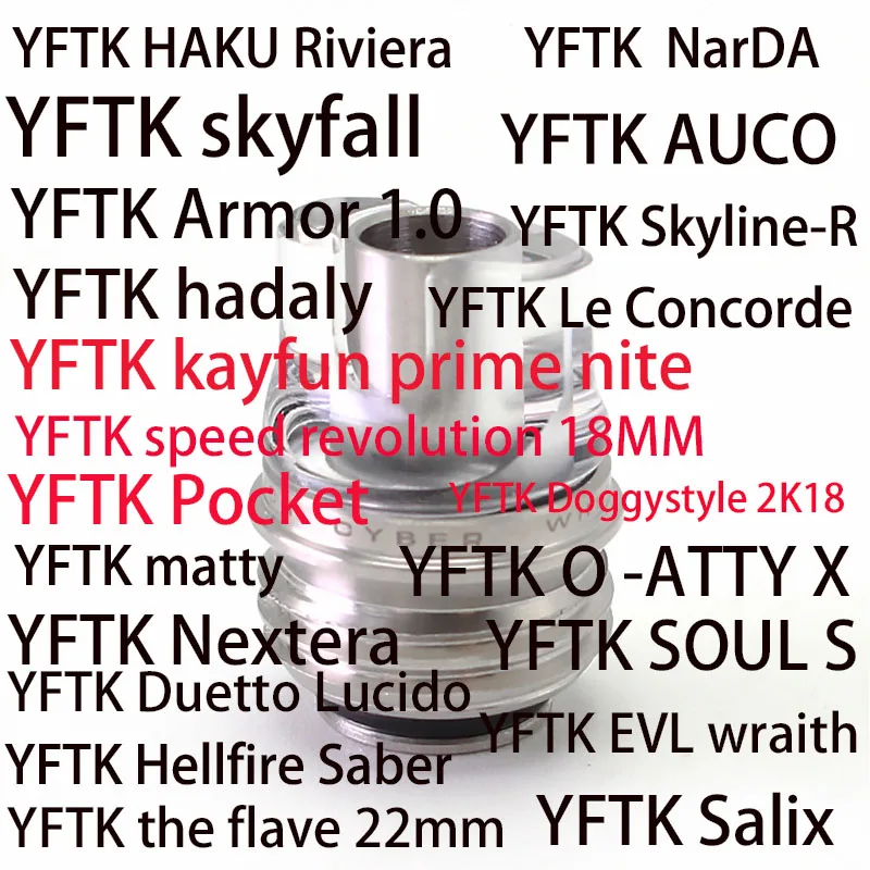 

YFTK HAKU VENNA NarDA kayfun prime nite HELLFIRE MavT matty core AUCO SOUL S Doggystyle 2K18 Skyline R Sprint evl an tank parts