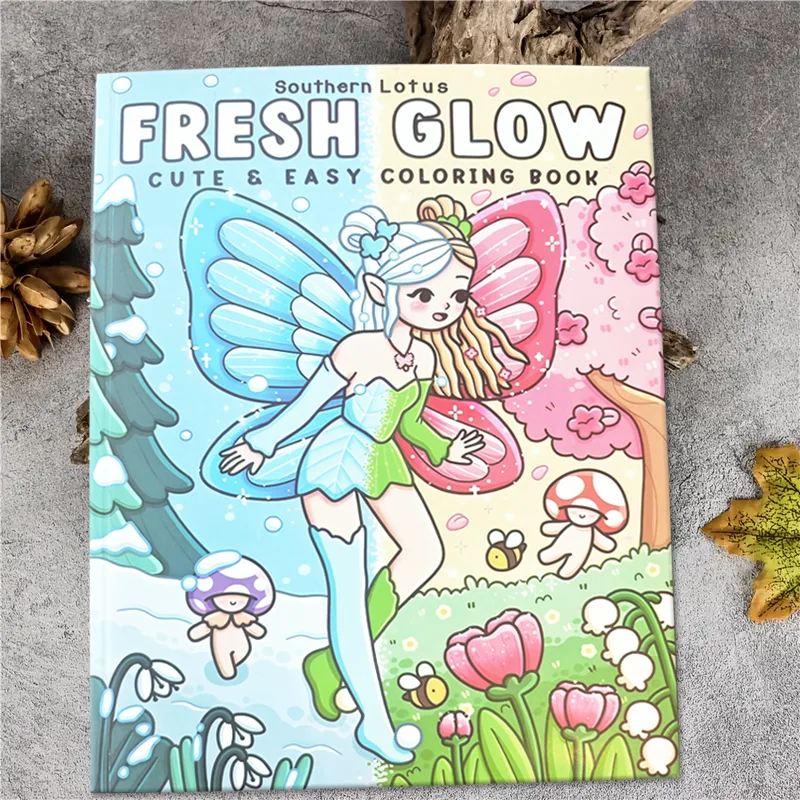 

Coloring Book for Relax & Relaxation - Scale Pages With Elf Angel Girl Characters, Thickened Non-Transparent Paper, High-Qual