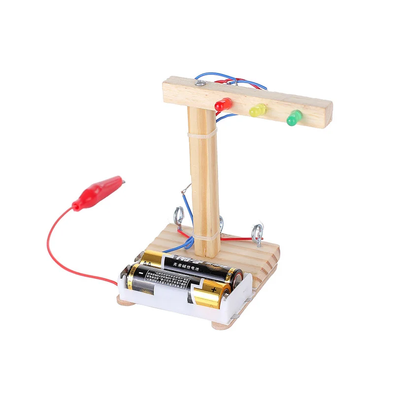 

Traffic Light Toy Educational Kids Plastic Model Signal Signs Experimental Toy Science Project Non Remote Control Vehicle