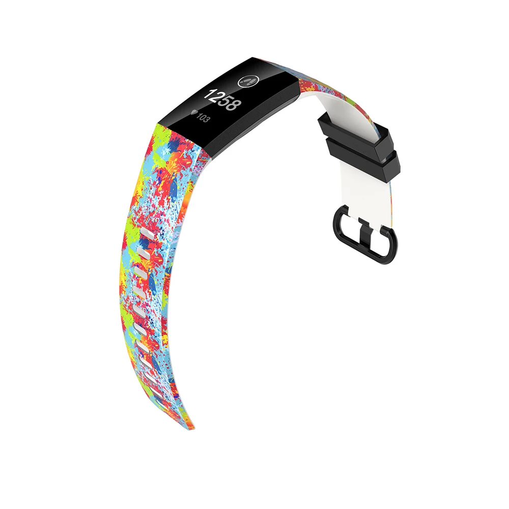 Sport Strap For Fitbit Charge 4 Smart Watch Band Silicone Replacement Strap For Fitbit Charge 4 Wristband For Fitbit Charge 4