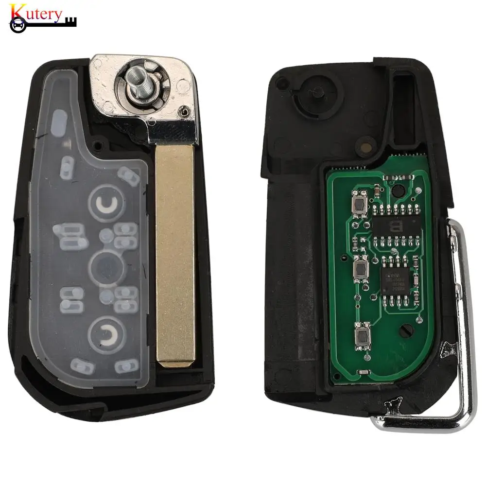 jingyuqin Remote Smart Car Key For Toyota Aygo Britain Corolla Verso Peugeot Citroen 433MHz ID-G/H(8A) Chip 2/3Buttons VA2