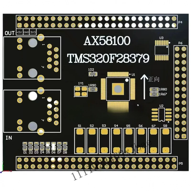 TMS320F28379+AX58100 EtherCAT Servo Slave CIA402 SPI/EXMC Dual Mode