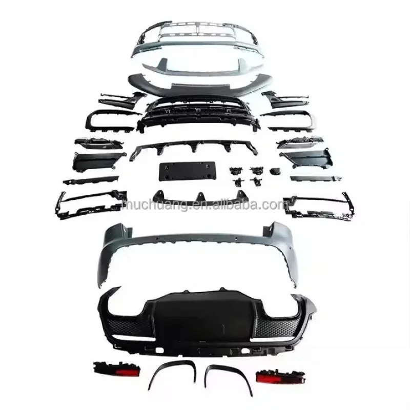

2014-2025 AN Bodykit Upgrade for Por/Sche Plastic Exterior Front & Rear Bumper Grilles Car Bumpers Revamped From Old to New
