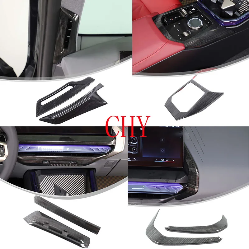 

ABS Black wood grain For BMW X3 G45 2025+ Car dashboard center console gear panel decorative cover sticker Car Decoration kit