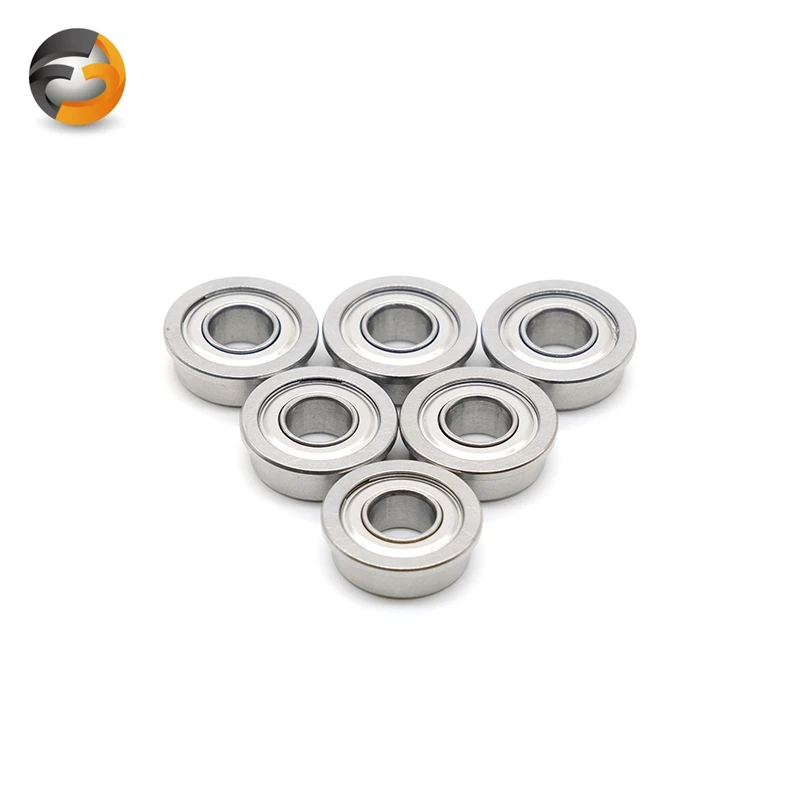 2pcs SFR133ZZ CB Hybrid Ceramic Ball Flange Bearing 2.38x4.762x2.38 mm 2.38*4.762*2.38 Stainless Steel Inch Flanged Bearing