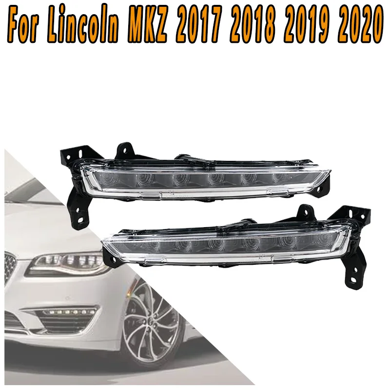 

For Lincoln MKZ 2017 2018 2019 2020 LED Daytime Running Lights Front Bumper Lights Fog Lights Driving Lights Signal Lights