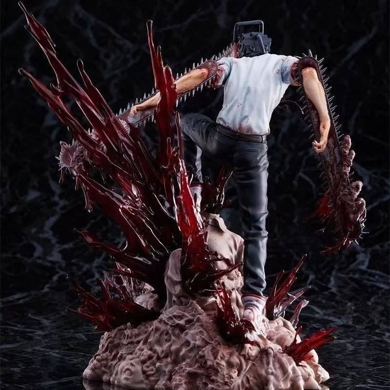 Chainsaw Man Creative Figure Chita Demon Scene Hunter Animation Model Two-dimensional Peripheral PVC Desktop Ornament Doll Model