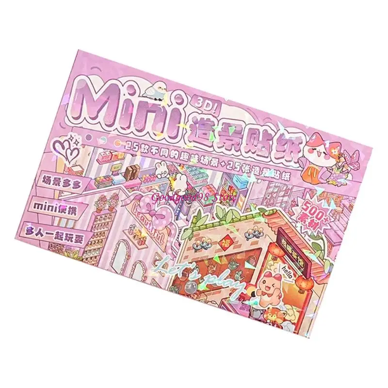 Fun Scene Miniature Scene Cabin Sceon Starther para Scrapbooking Journal