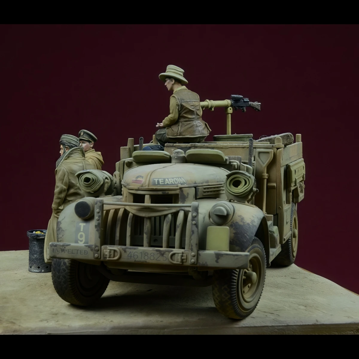 1/72 수지 도색되지 않은 모델 키트, 군사 테마, 사하라 아침 식사 - 영국 LRDG 순찰 조립되지 않은 도색되지 않은 GK, 1508R