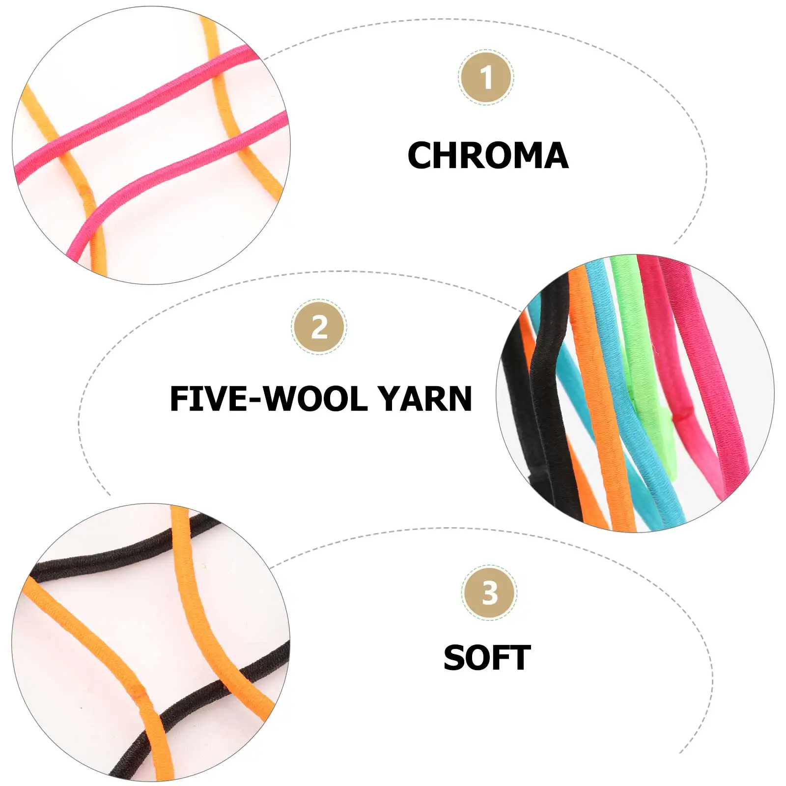 

12 Pcs Anti-slip Hair Band Fine Girl Headband Cloth Yoga Sports Sweat Exercise Fitness Non-slip Hair Rope Strap Ribbon