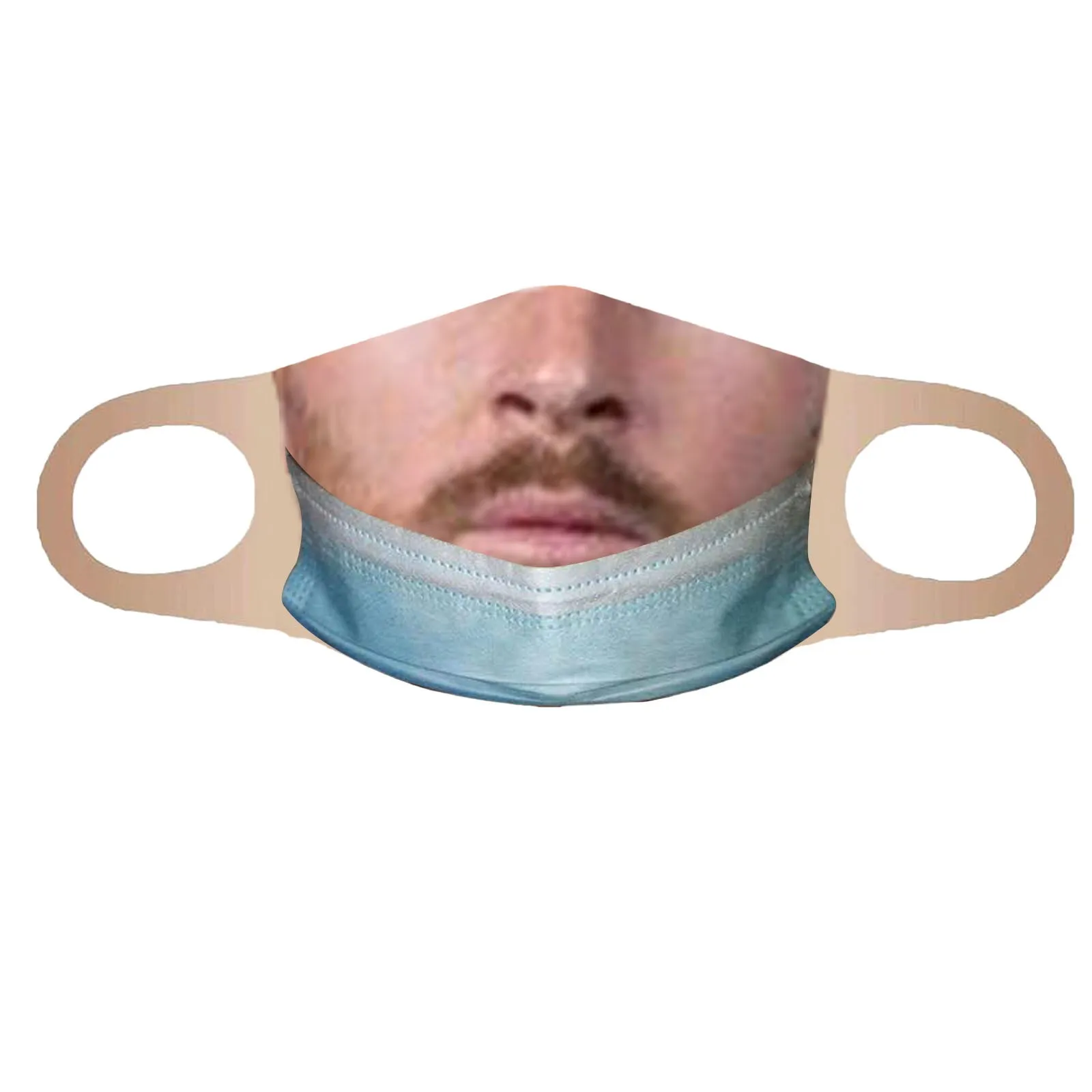 Fashionable Washable And Reusable Unisex Mask Cute Oral Expression Printed Mask Comfortable Mask Suitable For Outdoor Activities