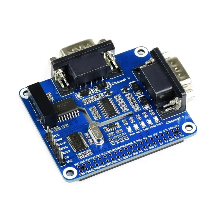 2-Channel Isolated RS232 Module Expansion Board HAT for RasPi RPI Raspberry Pi 0 Zero 2 0W WH 3B 3 Model B Plus A 4 5