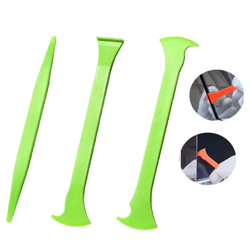 ALIWRAP Kit de Ferramentas para Aplicação de Vinil Automotivo 3 Peças: Espátula Micro Stick, Raspador de Canto, Ferramenta para Encaixe em Curvas e Fendas, Cortador de Película para Vãos