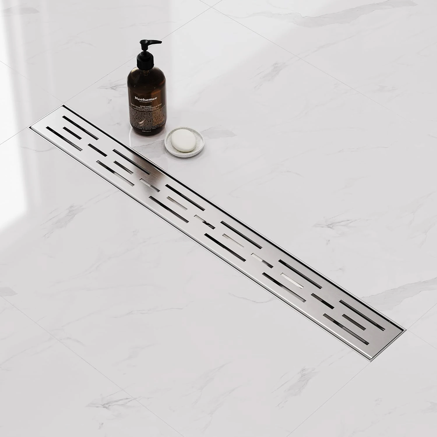 Heavy Duty Stainless Steel Rectangle Modern Hotel Linear Shower Drain Anti-Odor with Latest Designs