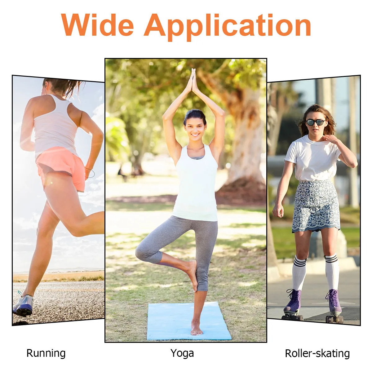 1Pair Soft Lightweight Knee Brace with Excellent Elasticity and Ventilation for Outdoor Sports Warm Protection