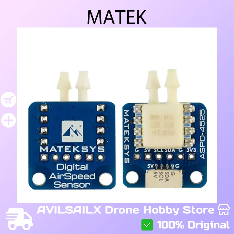 

MATEK ASDP-4525 Airspeed Sensor Module | for INAV F4/F722 FC | 765 Wings/Gliders
