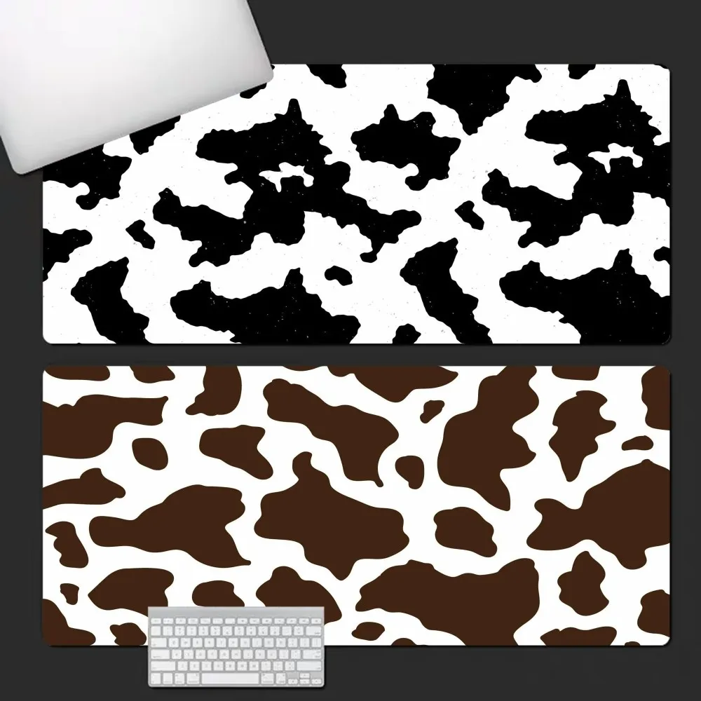 

Cow Print Black and White Mousepad Custom Skin Cartoon Anime Gaming Mouse Pad Keyboard Mouse Mats Desk Mat Accessories Bedroom