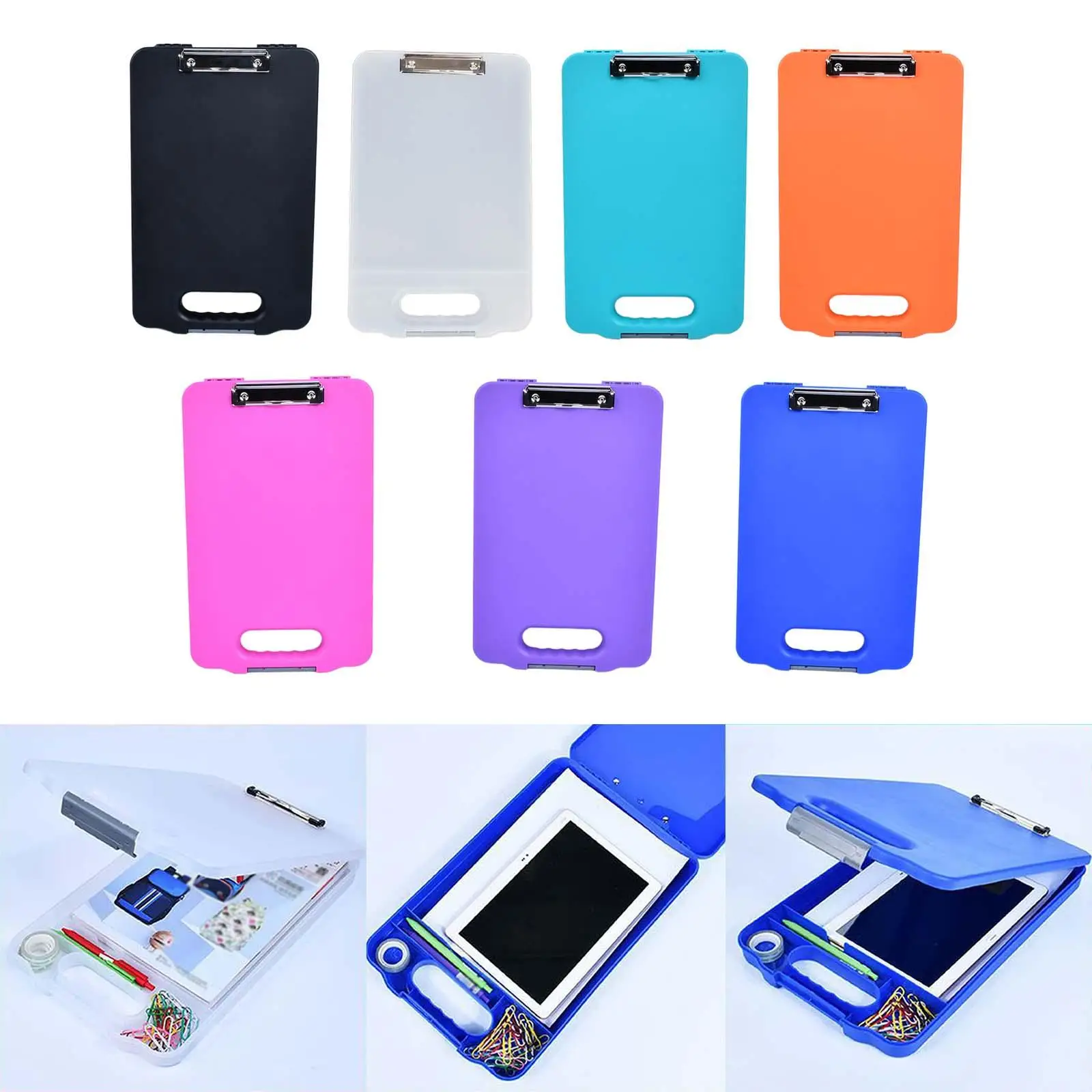 Clipboard with Storage Nursing Clipboard Document Case Writing Board Storage Clipboard A4 Paper Folder for Single