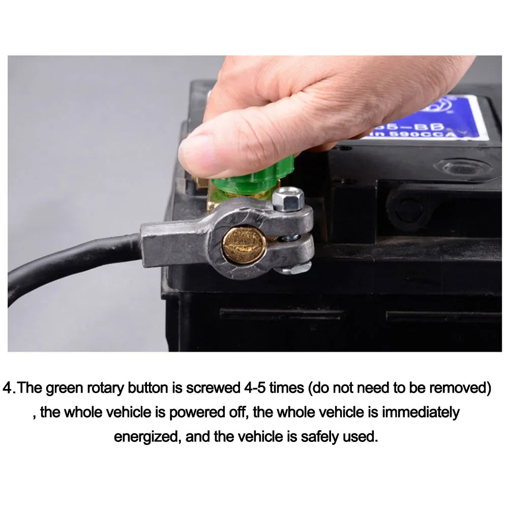 Batterie-Trennschalter aus Zinklegierung, Schnellabschalt-Schalter, Schnellentkopplungs-Schutzschalter für Wohnmobil und Auto-Batterien