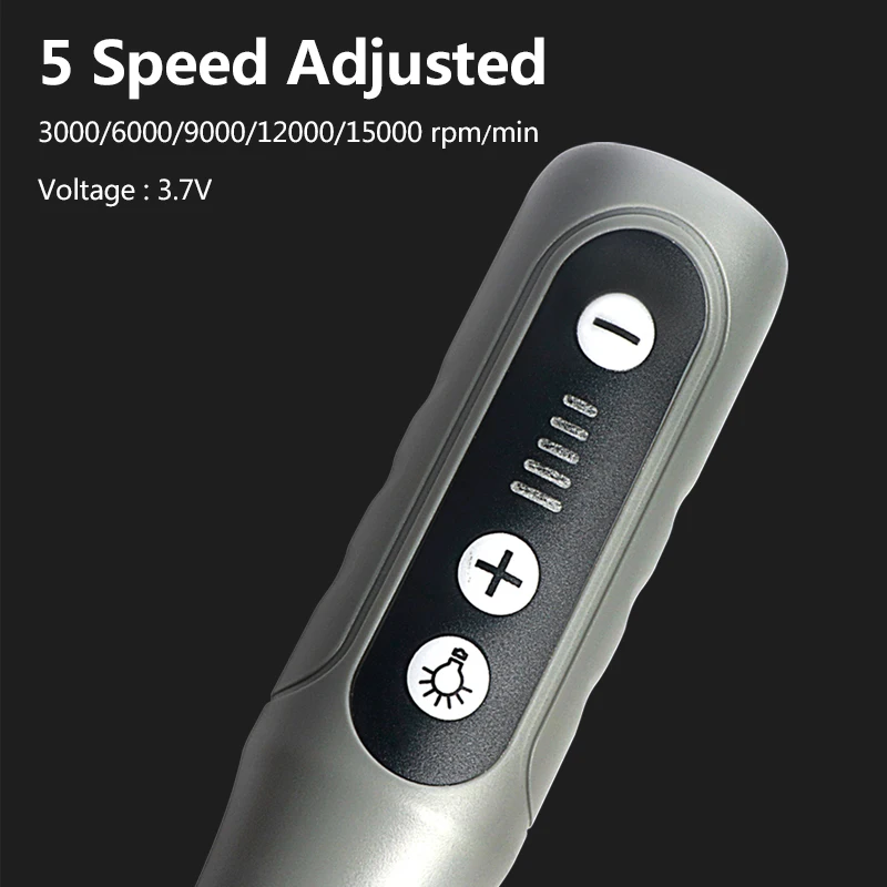5 Speed USB Cordless Rotary Tool Kit DIY Woodworking Engraving Pen For Jewelry Metal Glass Mini Wireless Drill With LED Light