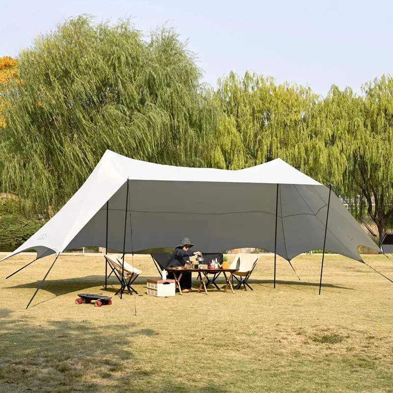 Outdoor Sun Protection Against Heavy Rain Thickened Family Picnic Beach Shelter Large Convenient Sunscreen Dome Canopy Awning