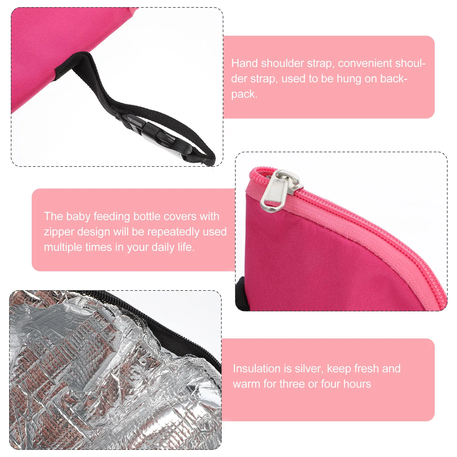 

2 шт., изоляционные чехлы для детских бутылочек, термозащитные рукава, портативные защитные чехлы для кормления, для хранения сухого молока, детские принадлежности