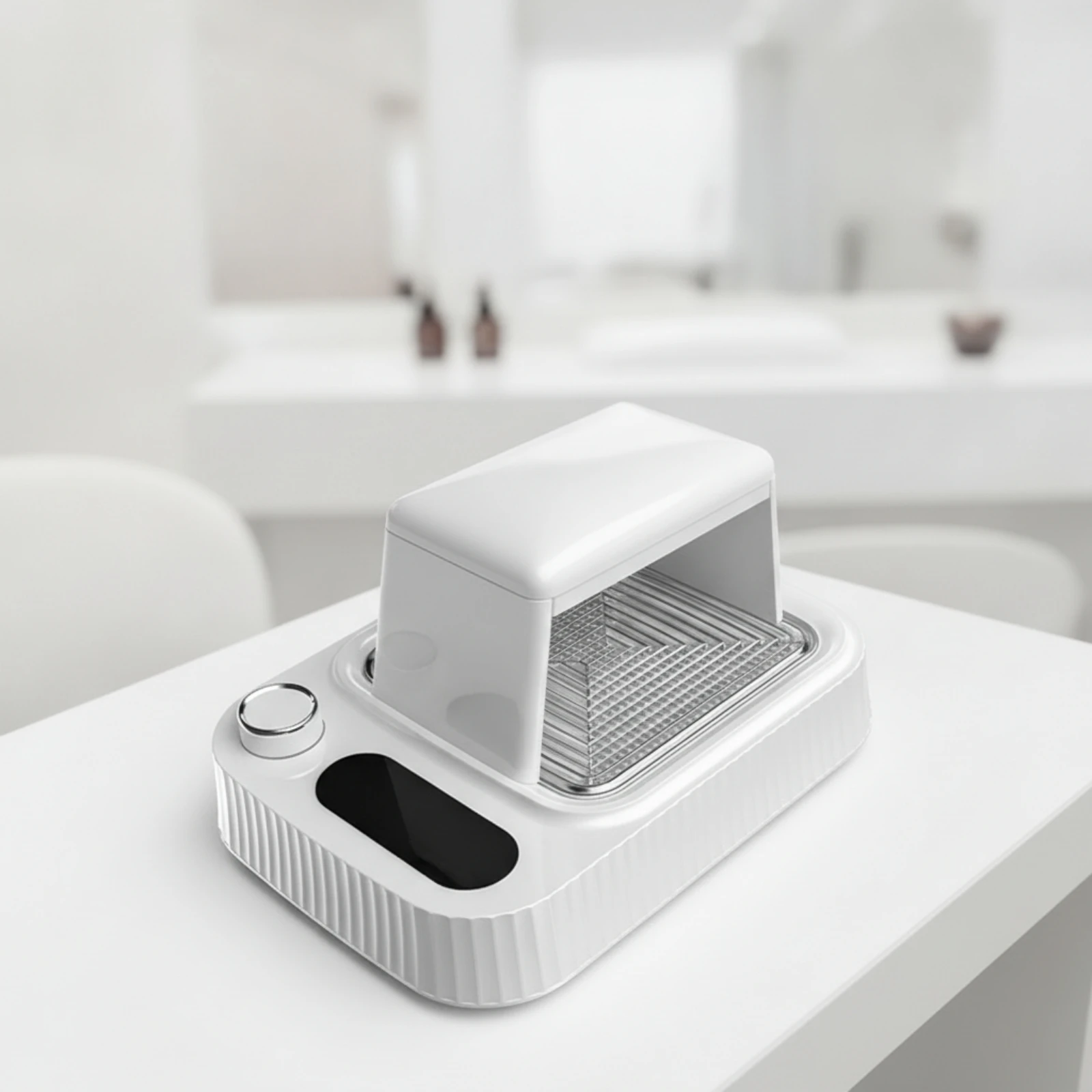 Nail Dust Collector Compact Manicure Vacuum Cleaner Nail Dust Extractor Lightweight Adjustable Suction for Manicurists