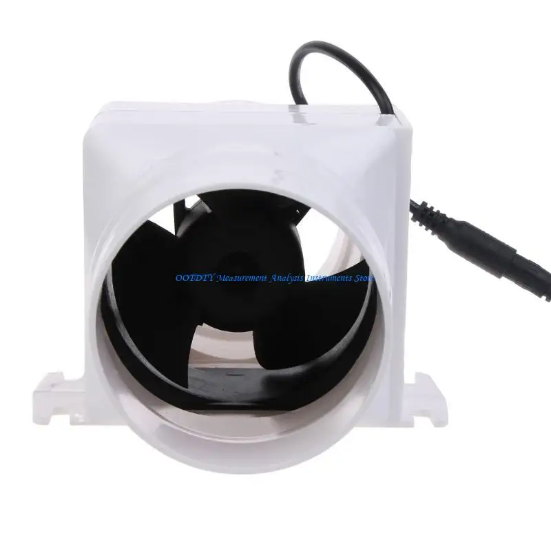 367D Quiet  3 Inch Ventilation Fan 12V 75mm Air Boosters Adjustable Speed Blower ABS for Hydroponic Tents & Small Enclosures
